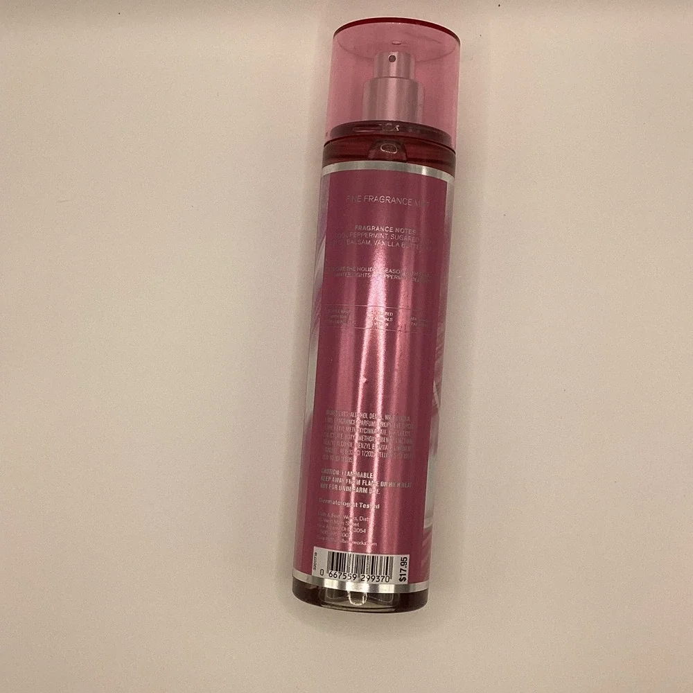Bath & Body Works Twisted Peppermint Fine Fragrance Mist‎ 8 fl oz Pink Spray